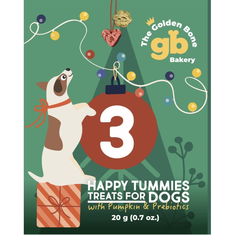 DOG TREATS | Golden Bone Bakery: PINK Christmas Advent Calendar Dog Treat Tower