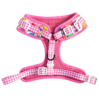 ADJUSTABLE DOG HARNESS (with NECK CLIP option): Beary Sweet