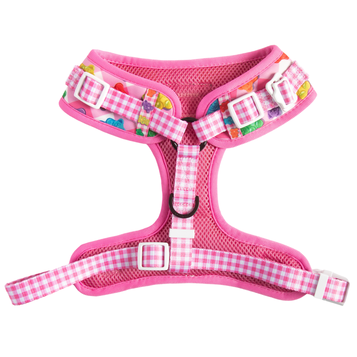 ADJUSTABLE DOG HARNESS (with NECK CLIP option): Beary Sweet