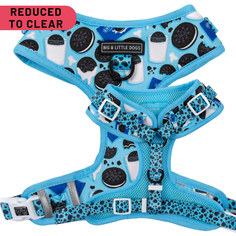 ADJUSTABLE DOG HARNESS: Cookies {FINAL SALE}