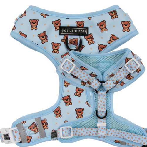 ADJUSTABLE DOG HARNESS (with NECK CLIP option): Cuddle Club