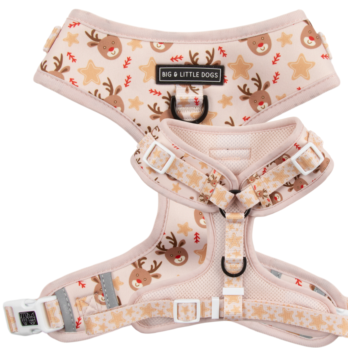 ADJUSTABLE DOG HARNESS: Dashing Through The Stars