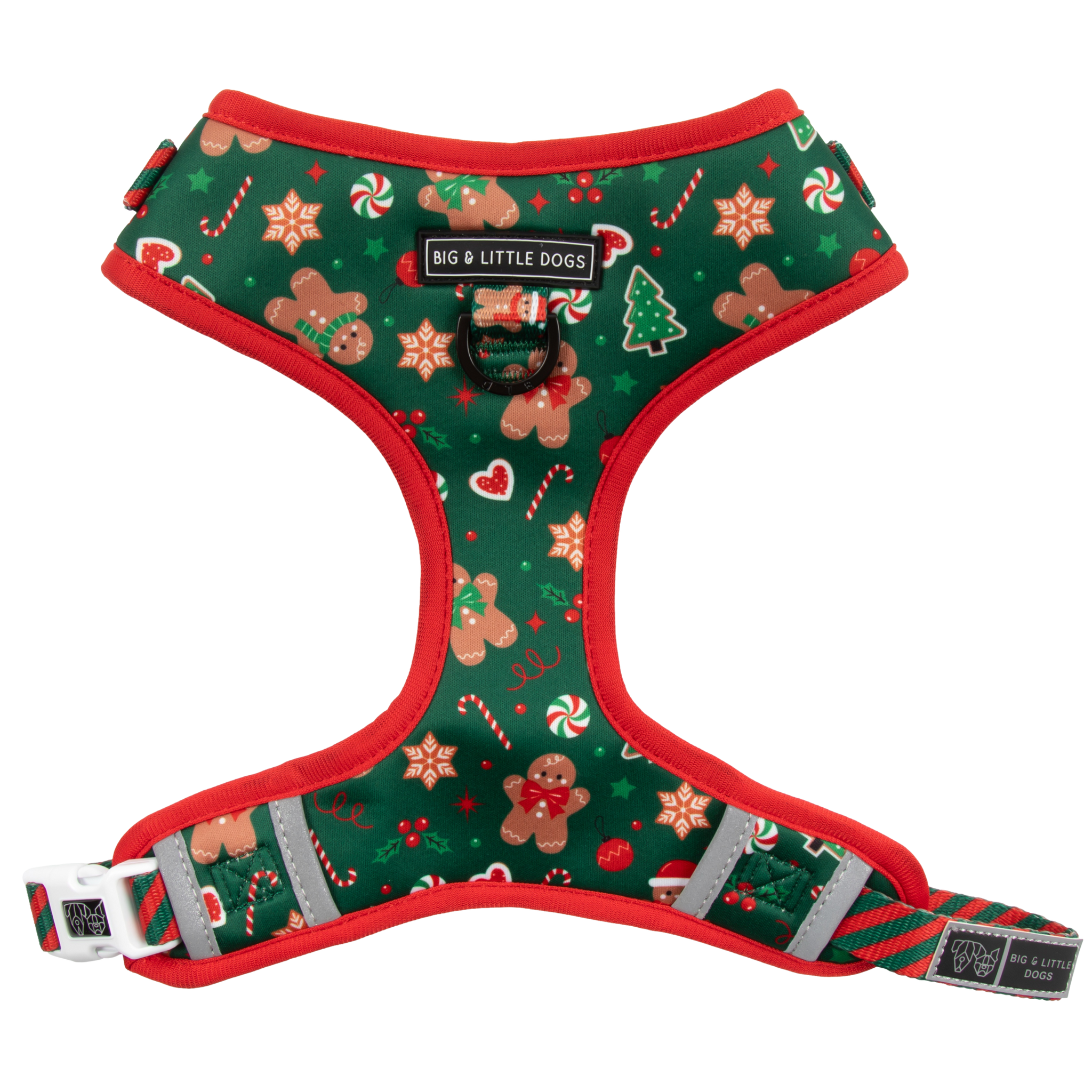 ADJUSTABLE DOG HARNESS: Gingerbread Cutie