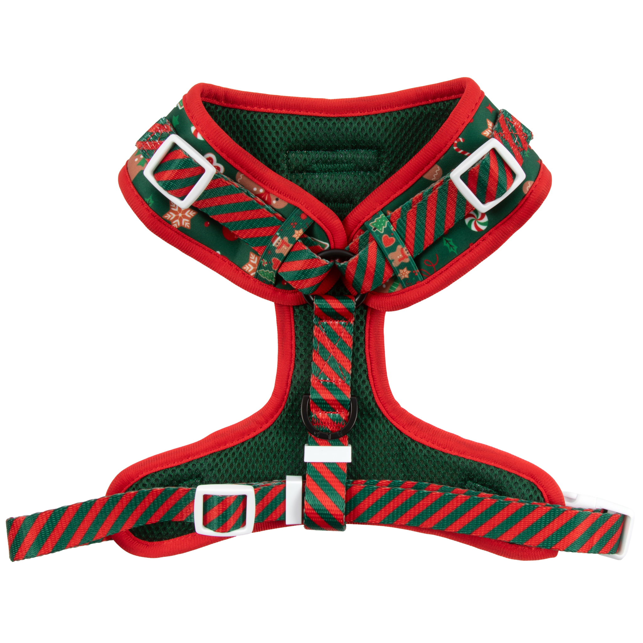 ADJUSTABLE DOG HARNESS: Gingerbread Cutie