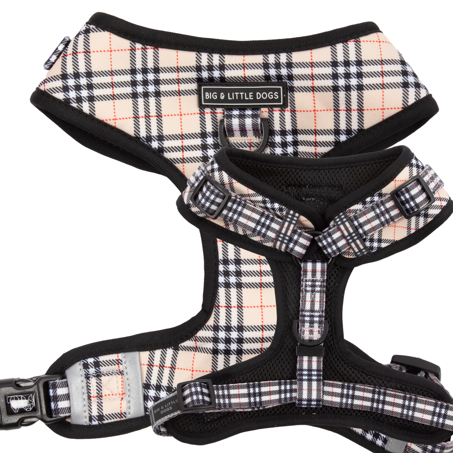 ADJUSTABLE DOG HARNESS: Nova Plaid
