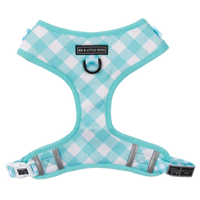 ADJUSTABLE DOG HARNESS: Peppermint Gingham