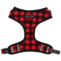 ADJUSTABLE DOG HARNESS: Plaid to the Bone