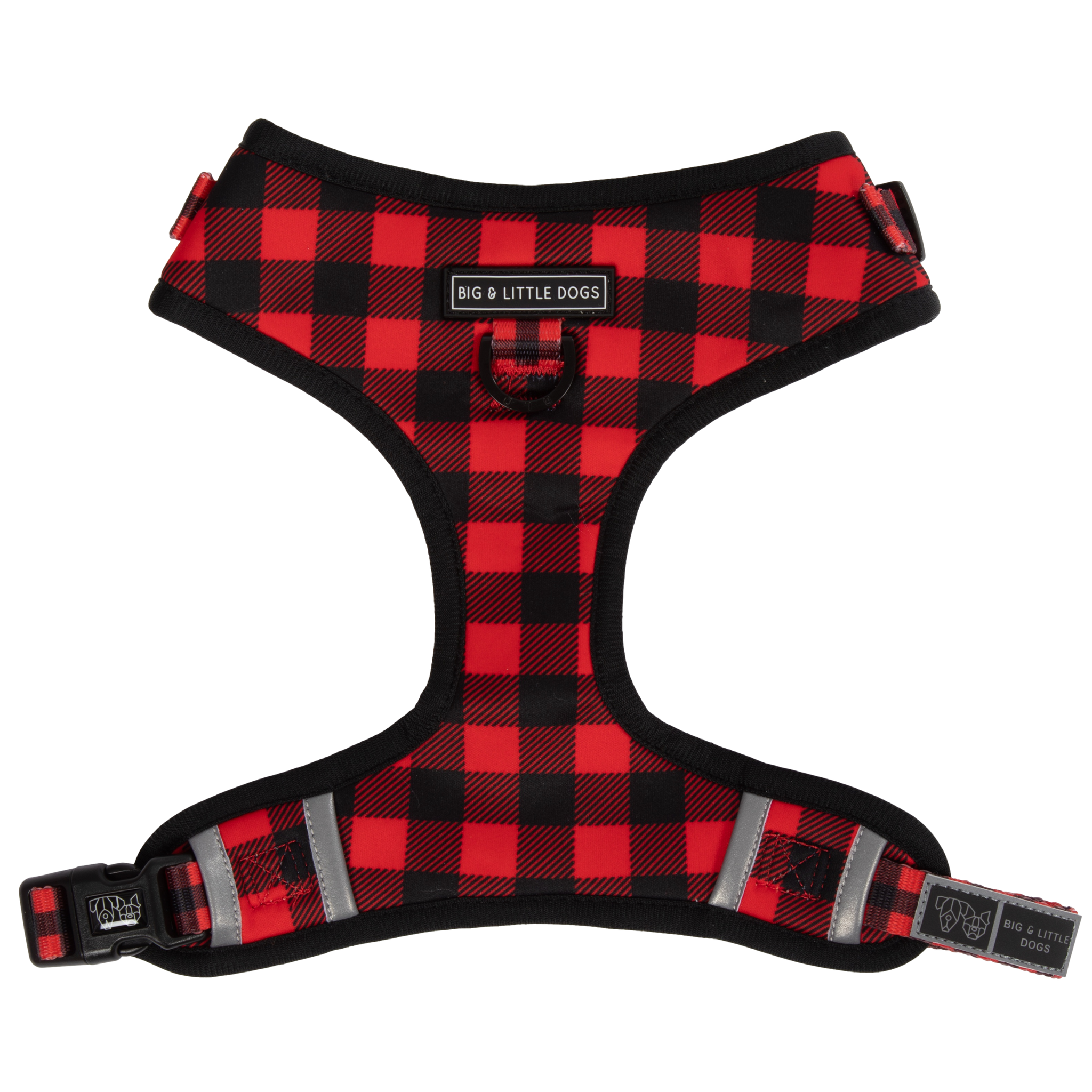 ADJUSTABLE DOG HARNESS: Plaid to the Bone