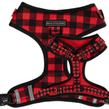 ADJUSTABLE DOG HARNESS: Plaid to the Bone