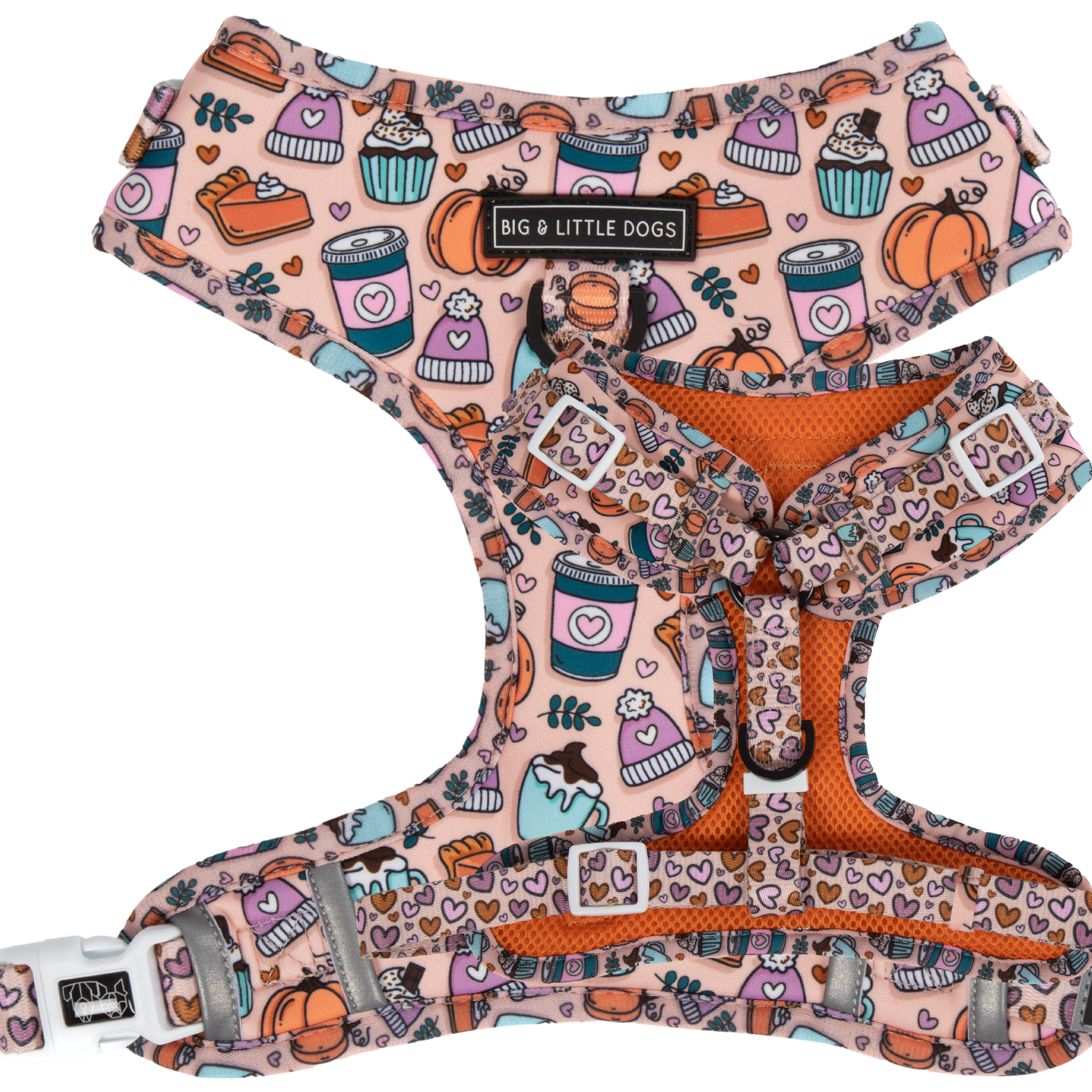 ADJUSTABLE DOG HARNESS: Pupkin Spice {FINAL SALE}