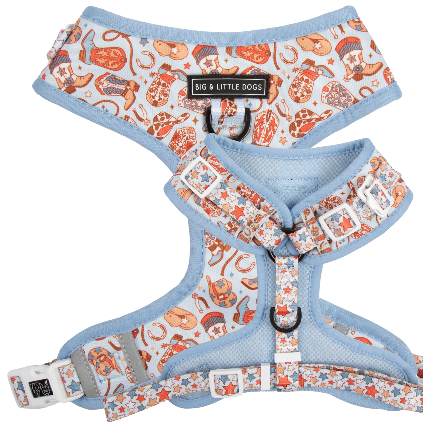 ADJUSTABLE DOG HARNESS (WITH NECK CLIP): Rodeo King