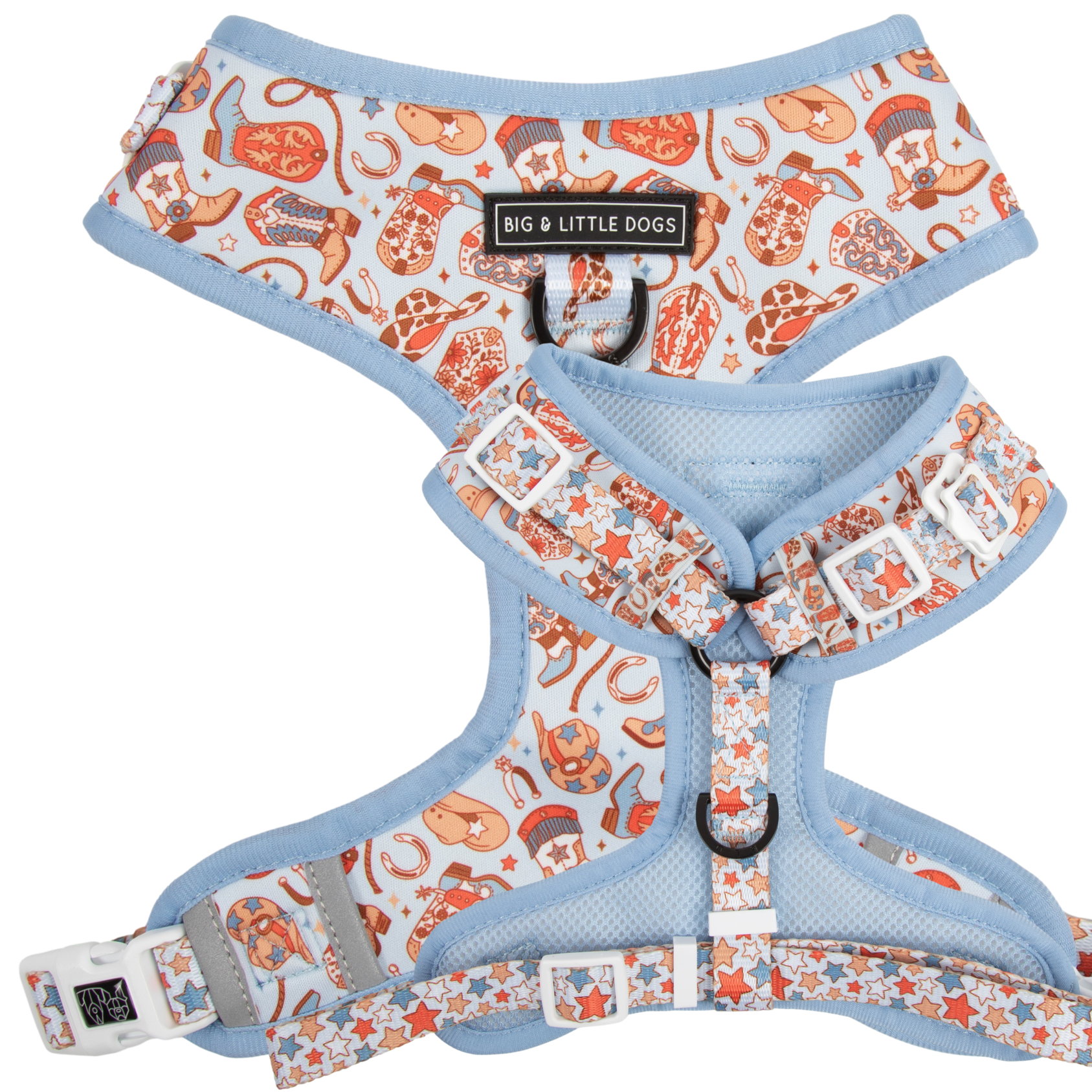 ADJUSTABLE DOG HARNESS (WITH NECK CLIP): Rodeo King