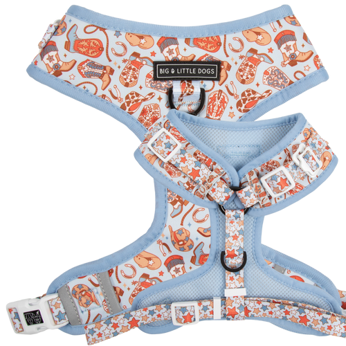 ADJUSTABLE DOG HARNESS (WITH NECK CLIP): Rodeo King