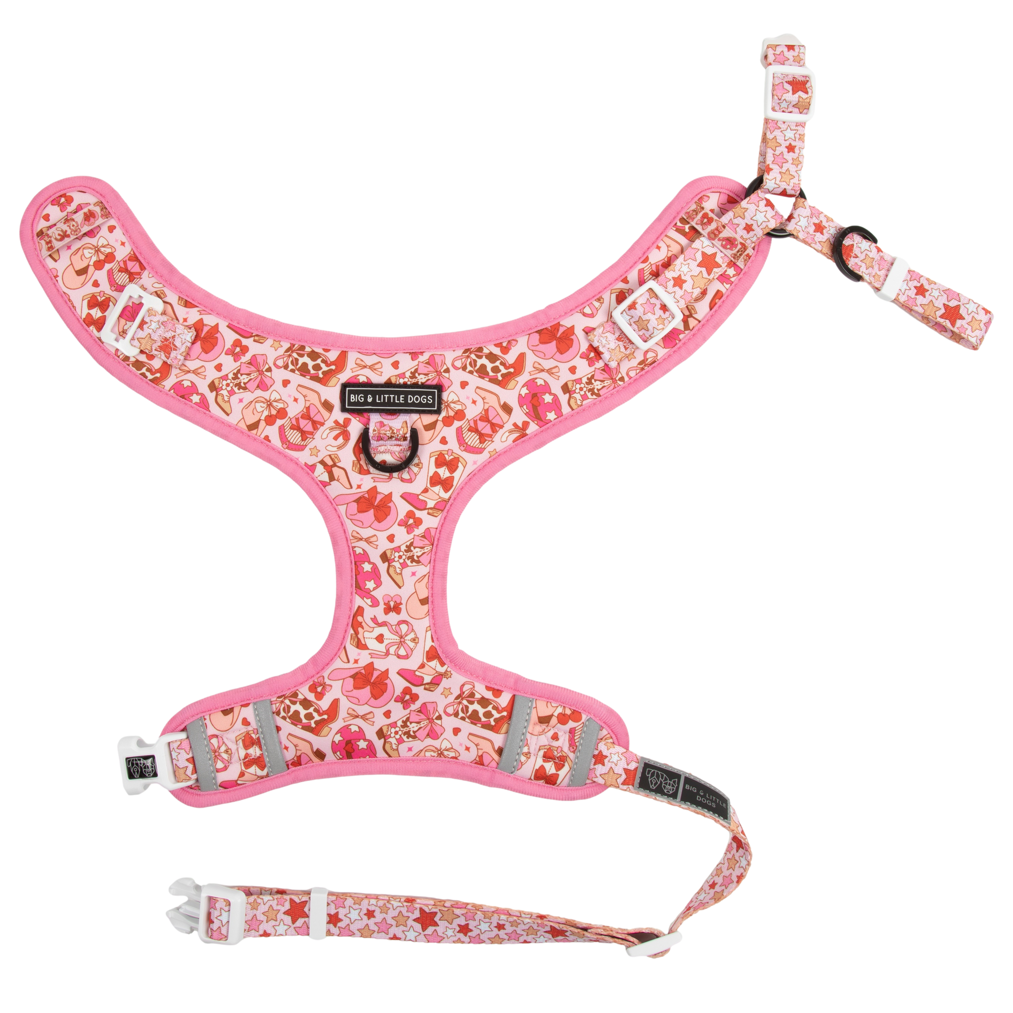 ADJUSTABLE DOG HARNESS (WITH NECK CLIP): Rodeo Queen