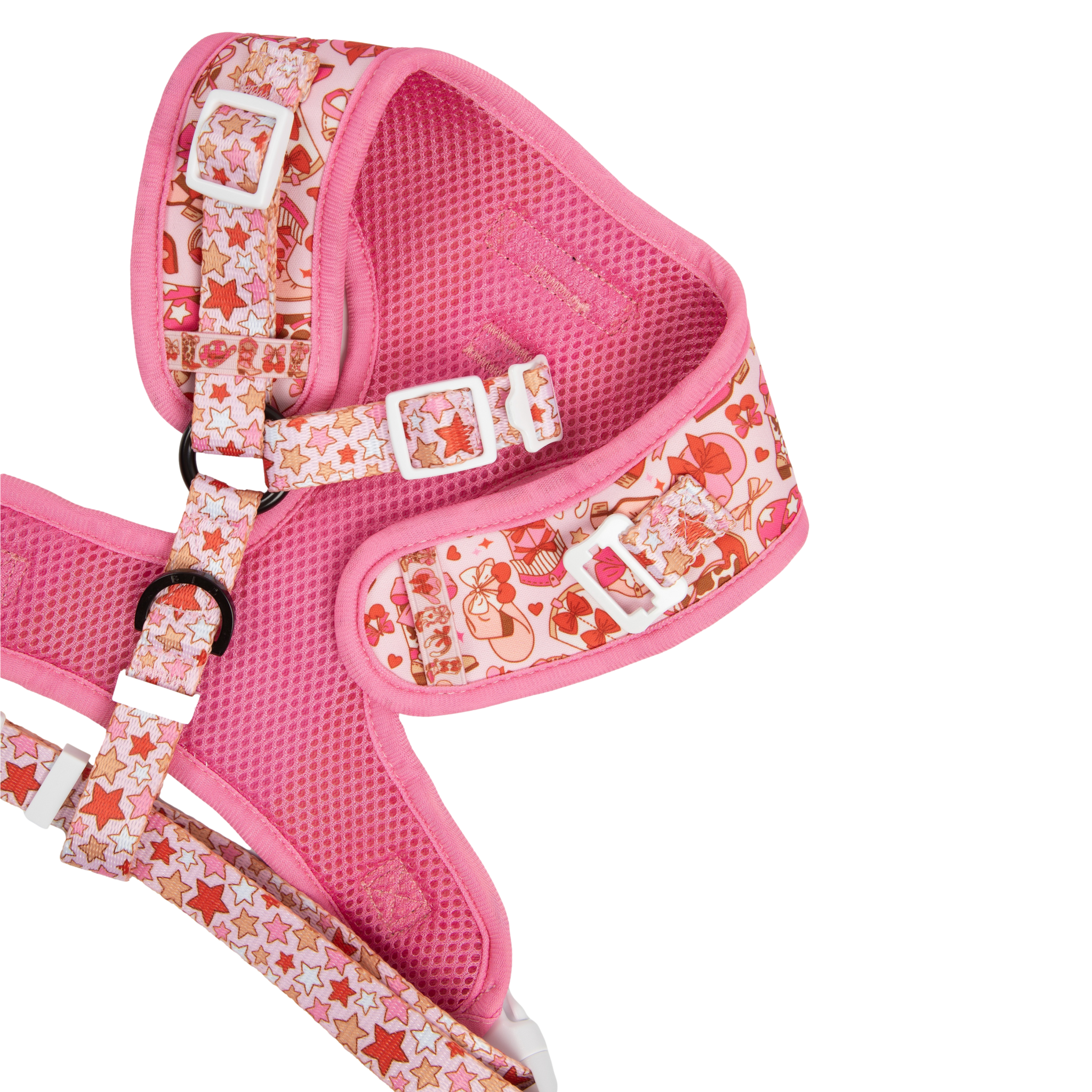 ADJUSTABLE DOG HARNESS (WITH NECK CLIP): Rodeo Queen