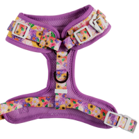 ADJUSTABLE DOG HARNESS (with NECK CLIP option): Spring Fling