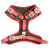 ADJUSTABLE DOG HARNESS (WITH NECK CLIP): A Beary Merry Christmas