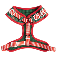 ADJUSTABLE DOG HARNESS (WITH NECK CLIP): A Beary Merry Christmas