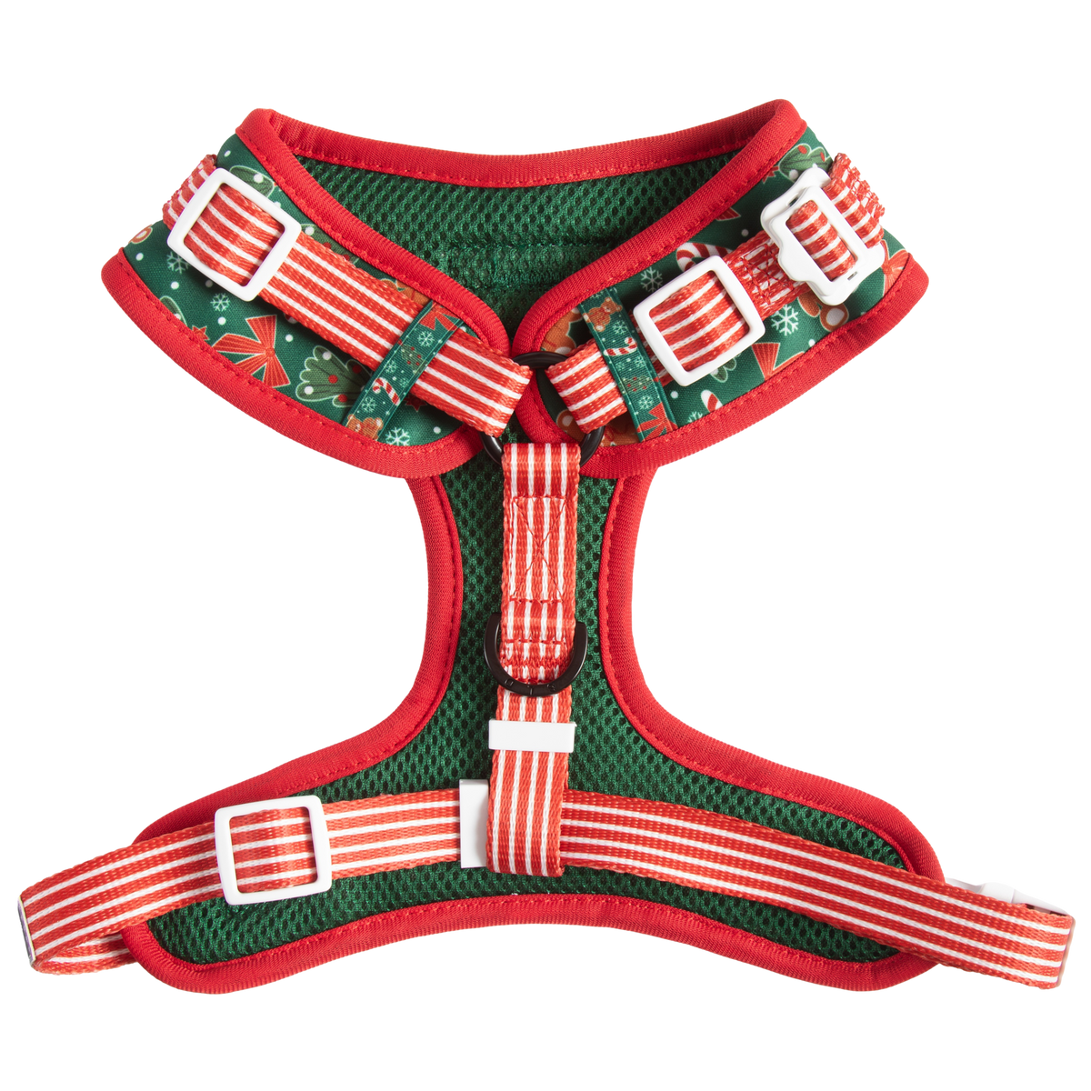 ADJUSTABLE DOG HARNESS (WITH NECK CLIP): A Beary Merry Christmas