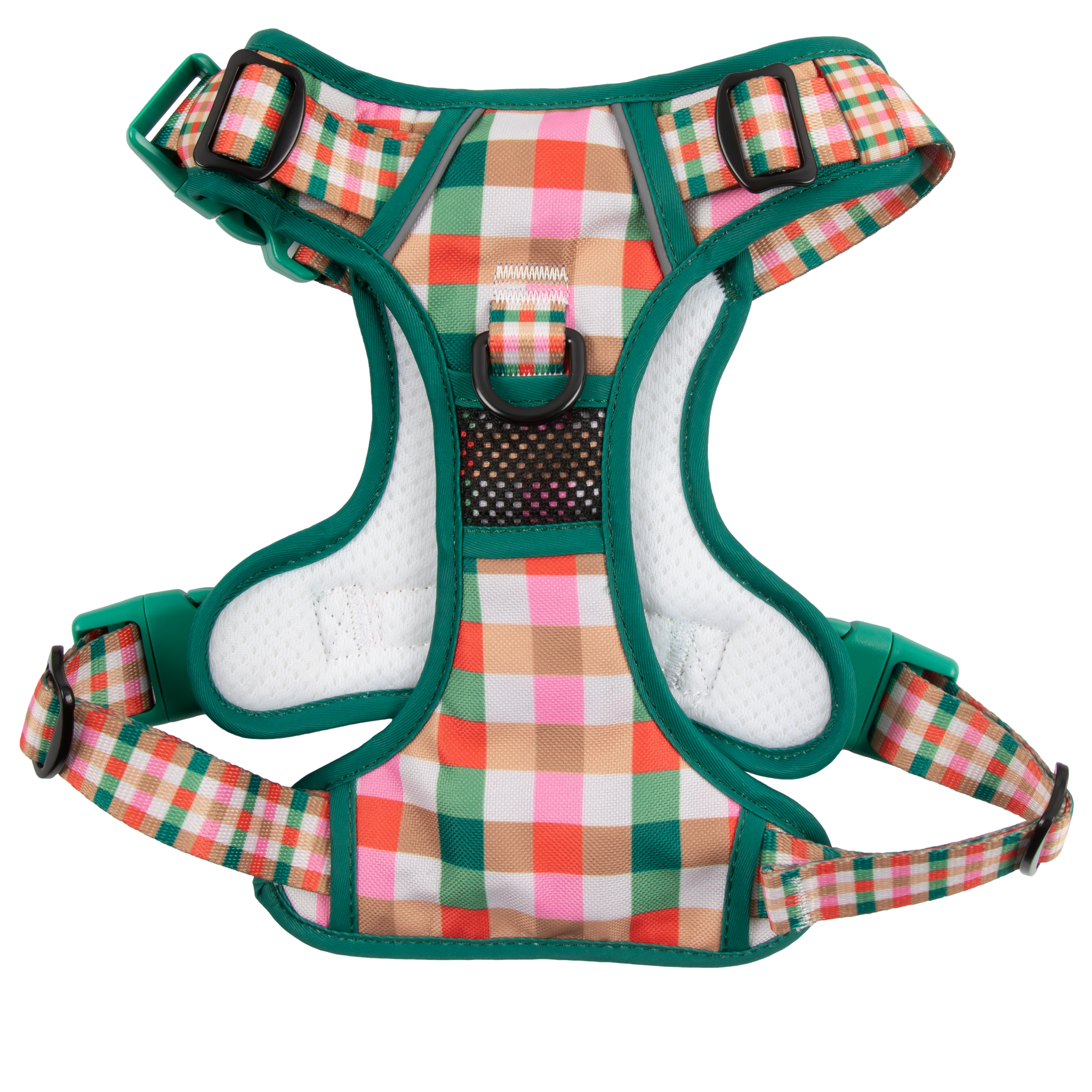 THE ALL-ROUNDER DOG HARNESS: Candy Lane Plaid