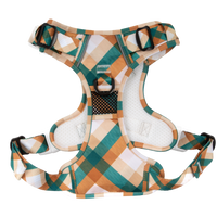 THE ALL-ROUNDER DOG HARNESS: Grandpa Plaid