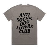 BLD LIFESTYLE CLUB TEE: "Anti Social Dog Lovers Club" | (Digital Printing)