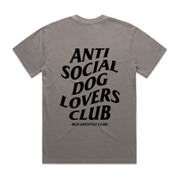 BLD LIFESTYLE CLUB TEE: "Anti Social Dog Lovers Club" | (Digital Printing)