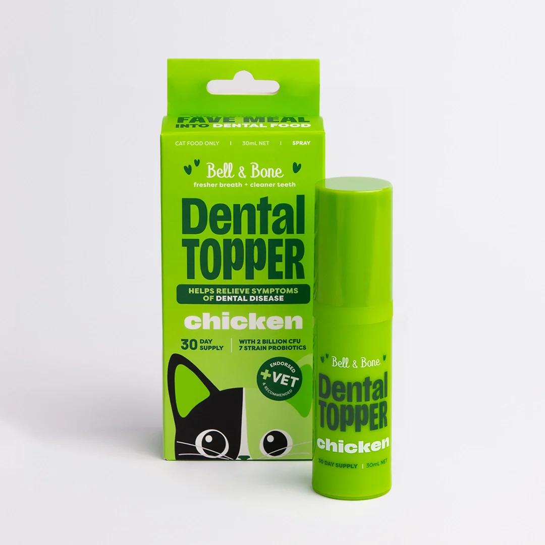 CAT MEAL TOPPER: Bell & Bone Cat Dental Topper - Chicken 30ml