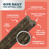 DOG TREATS: Bell & Bone Adult Dog Dental Stick Medium - Salmon, Mint & Charcoal