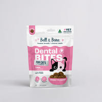 CAT TREATS | Bell & Bone Cat: Dental Bites - Tuna/Spirulina 80g