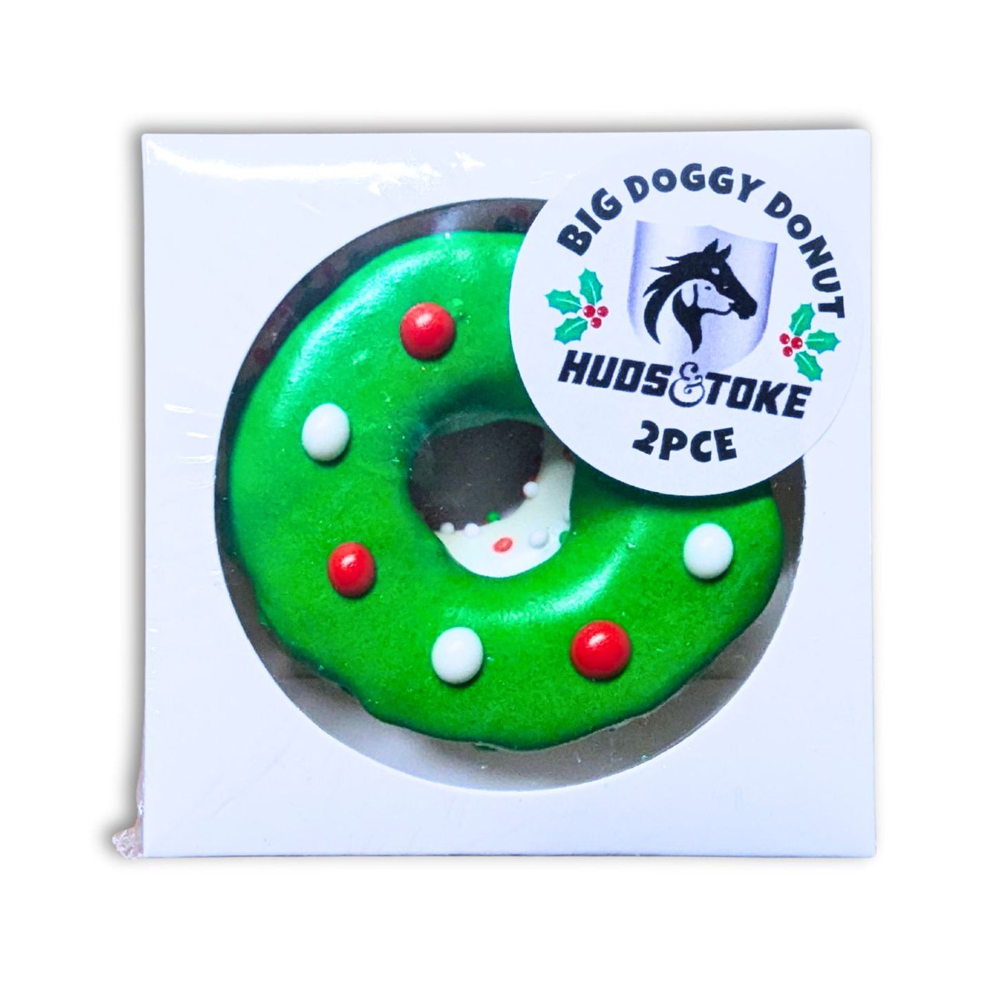 DOG TREATS | Huds and Toke: Big Christmas Doggy Donut - 2PCE