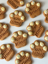 DOG TREATS | The Organic Dog Co: XL Birthday Paw Cookie (1 Pce)