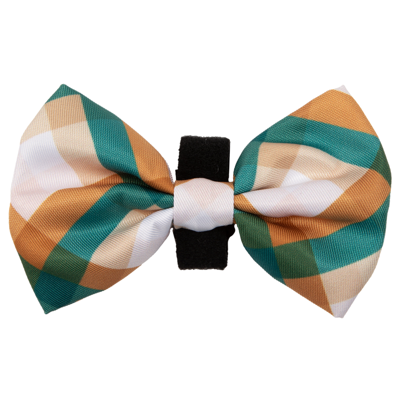 DOG COLLAR (+ BOW TIE option): Grandpa Plaid