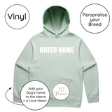 BLD LIFESTYLE CLUB HOODIE: "Breed Dad" | Seafoam (Vinyl)