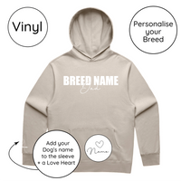 BLD LIFESTYLE CLUB HOODIE: "Breed Dad" | Bone (Vinyl)