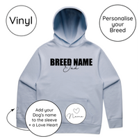 BLD LIFESTYLE CLUB HOODIE: "Breed Dad" | Powder Blue (Vinyl)