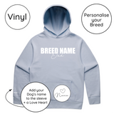 BLD LIFESTYLE CLUB HOODIE: "Breed Dad" | Powder Blue (Vinyl)