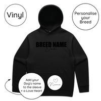 BLD LIFESTYLE CLUB HOODIE: "Breed Dad" | Black (Vinyl)