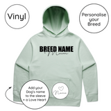 BLD LIFESTYLE CLUB HOODIE: "Breed Mum" | Seafoam (Vinyl)