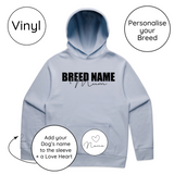 BLD LIFESTYLE CLUB HOODIE: "Breed Mum" | Powder Blue (Vinyl)