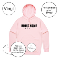 BLD LIFESTYLE CLUB HOODIE: "Breed Mum" | Pink (Vinyl)