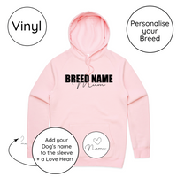 BLD LIFESTYLE CLUB HOODIE: "Breed Mum" | Pink (Vinyl)