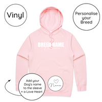 BLD LIFESTYLE CLUB HOODIE: "Breed Mum" | Pink (Vinyl)