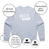 BLD LIFESTYLE CLUB CREW: "Breed Mum" | Powder Blue (3D Puff Embroidery)