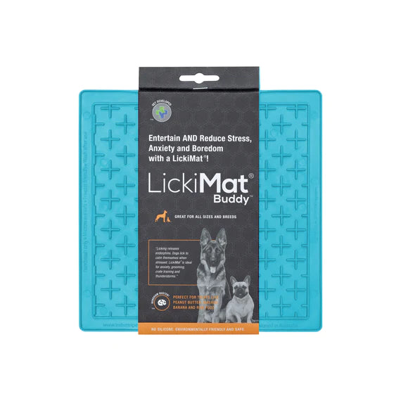 LICKIMAT: Buddy Original Slow Food Anti-Anxiety Licking Mat - Blue