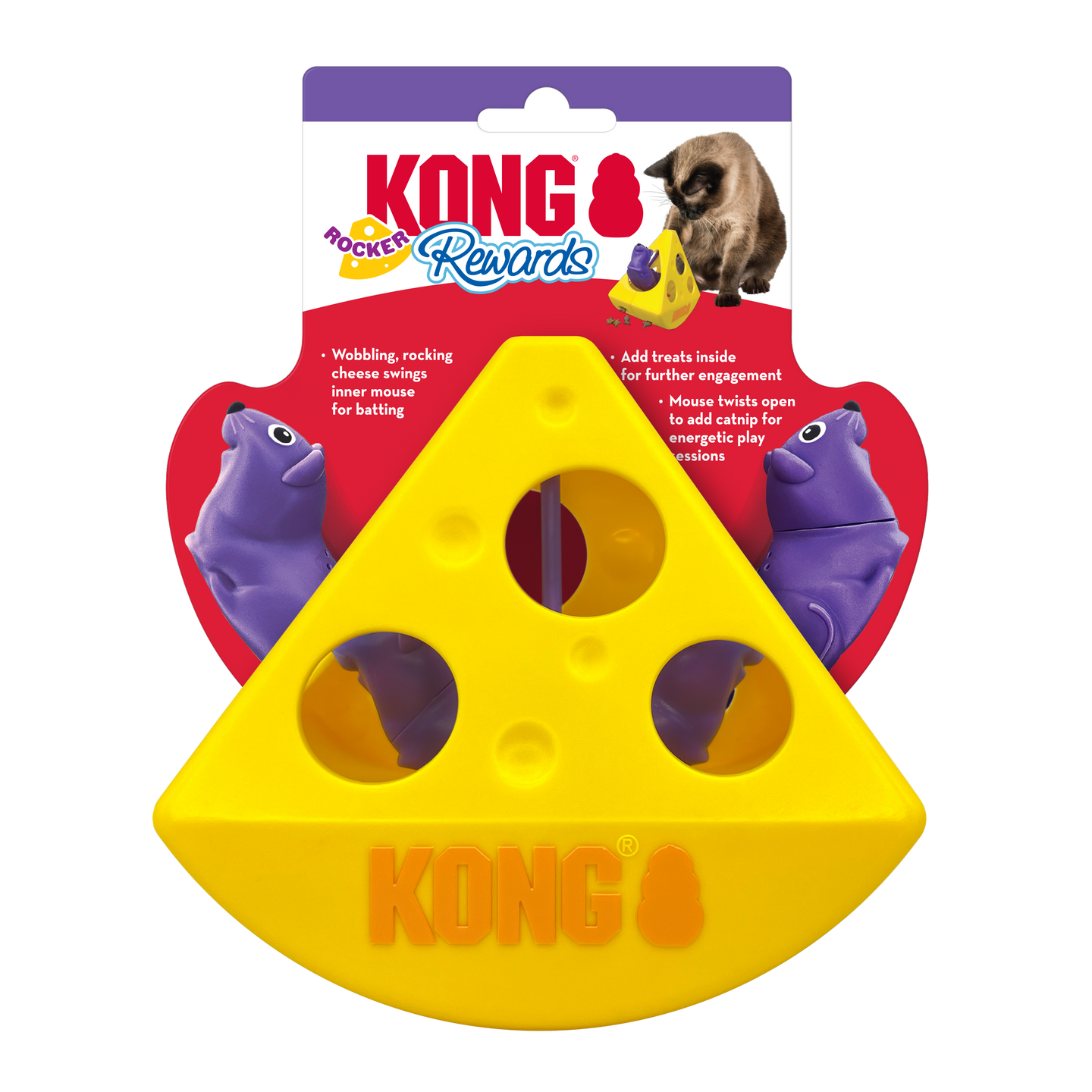 KONG (CAT): Rewards Rocker Cheese