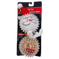 CAITEC: Two Pack Santa & Reindeer Ball Set