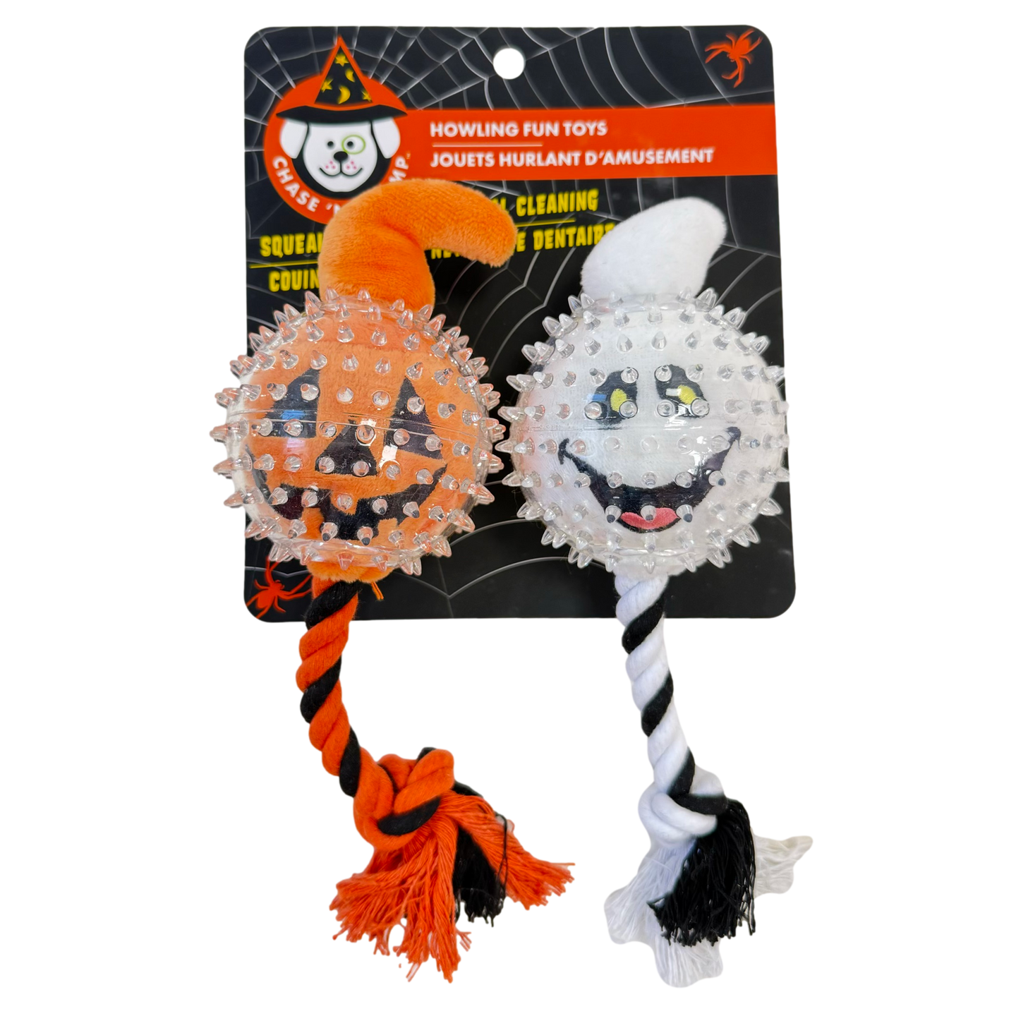 CAITEC: Tug & Play Halloween Dog Toy Twin Pack