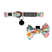 CAT COLLAR & BOW TIE: Follow the Rainbow