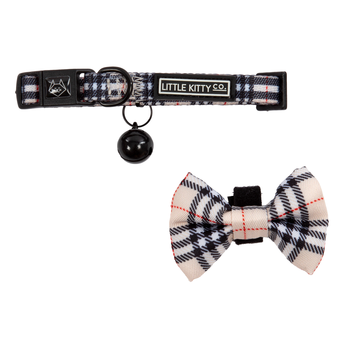 CAT COLLAR & BOW TIE: Nova Plaid